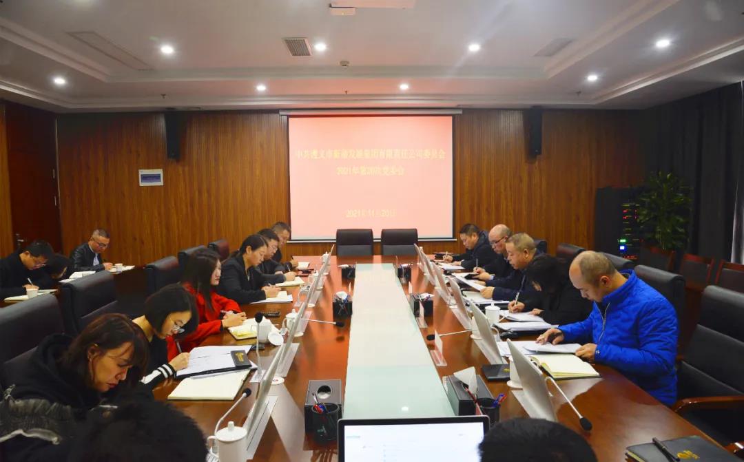 新蒲发展集团召开会议 传达学习党的十九届六中全会精神