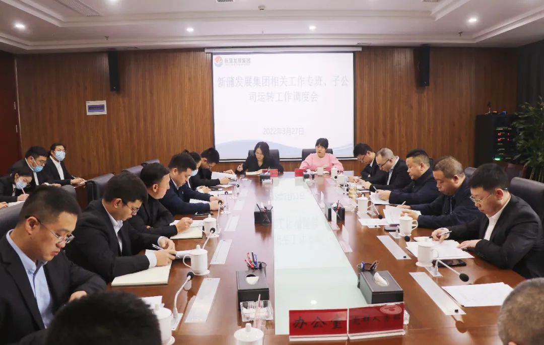 张心主持召开工作专班、子公司运转工作调度会