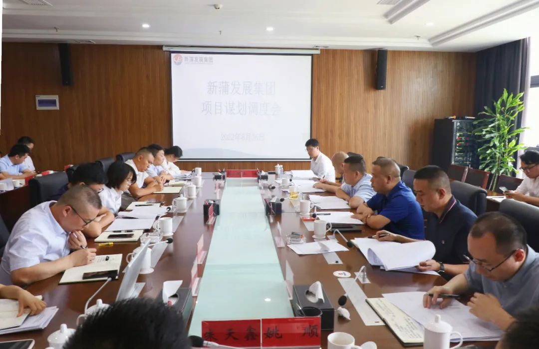 张心主持召开集团公司项目谋划调度会