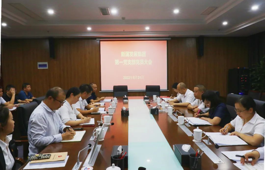 【国企党建】集团第一、第二、第三党支部召开集中学习会